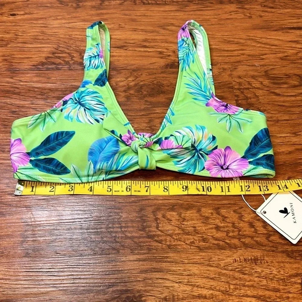 Kamoni Tropical Bikini Top NWT Size M